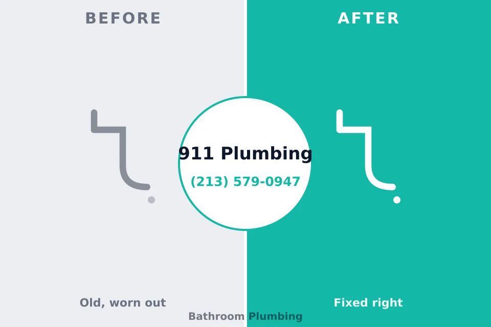 Before and after: plumbing repair Crosby, TX